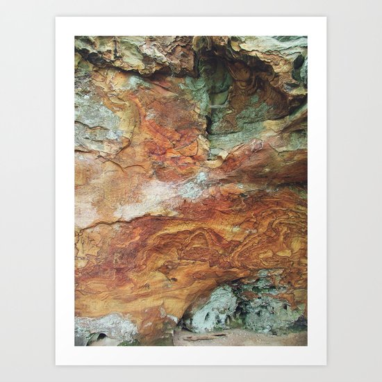 Rock Wall, Red River Gorge Art Print