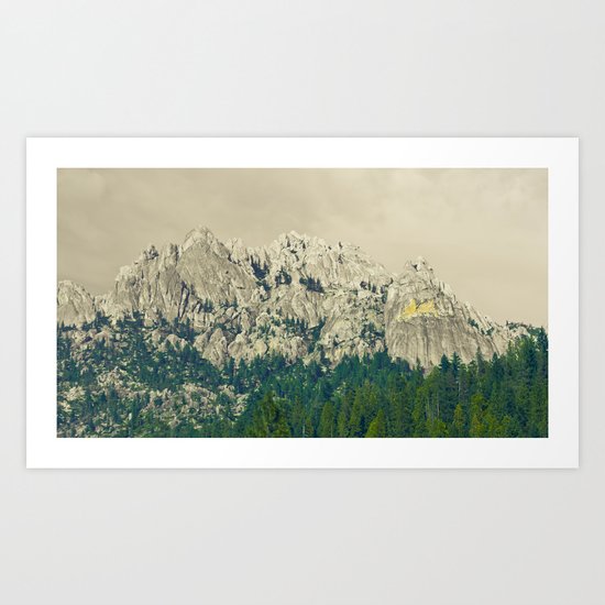 Castle Crags - California Art Print