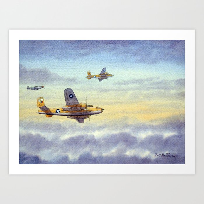 B-25 Mitchell Aircraft Art Print