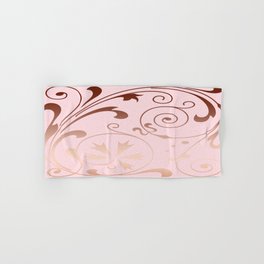 Rose Quartz Gold Komingo Hand & Bath Towel