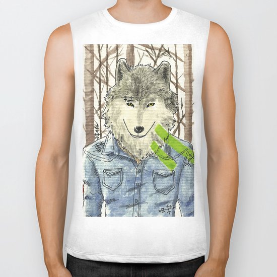 The Wolf Biker Tank