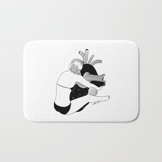 Heavy Heart Bath Mat