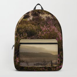 Magical morning among the heather Backpack