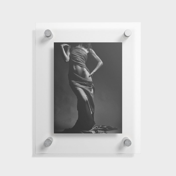 Figurative female form portrait black and white photograph / photography Floating Acrylic Print