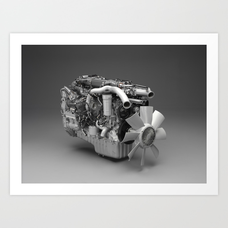 3d Engine Model Art Print By Nocolordesigns Society6