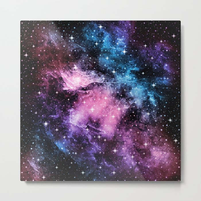 Pink Purple Blue Galaxy Nebula Dream #1 #decor #art #society6 Metal Print