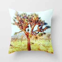 Joshua Tree VG Hills by CREYES Throw Pillow