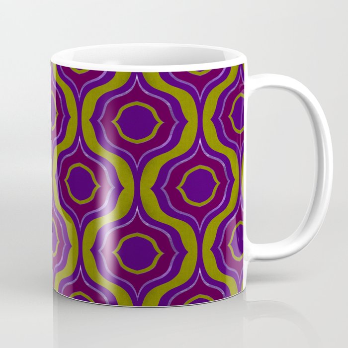 60's Tessellation // Dark Jewels Coffee Mug