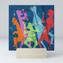 Mid-Century Modern Jazz Band Mini Art Print