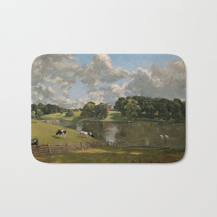 John Constable Wivenhoe Park, Essex 1816 Painting Bath Mat