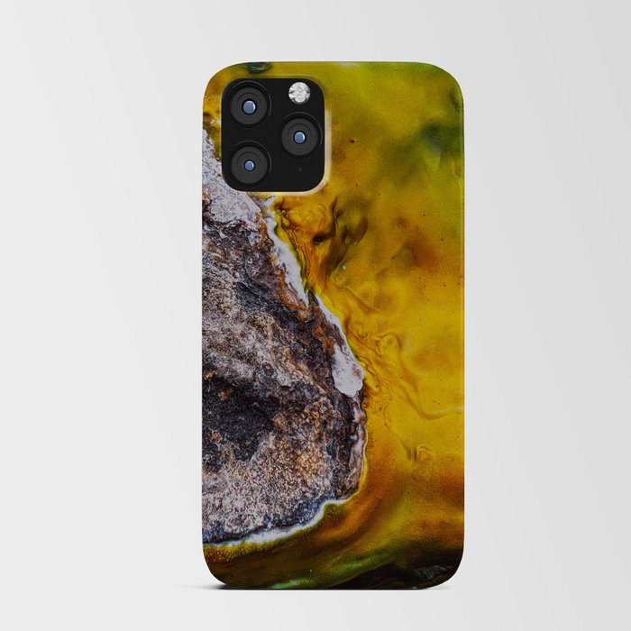 Abstract Colorful Geothermal Sulphur Deposits iPhone Card Case