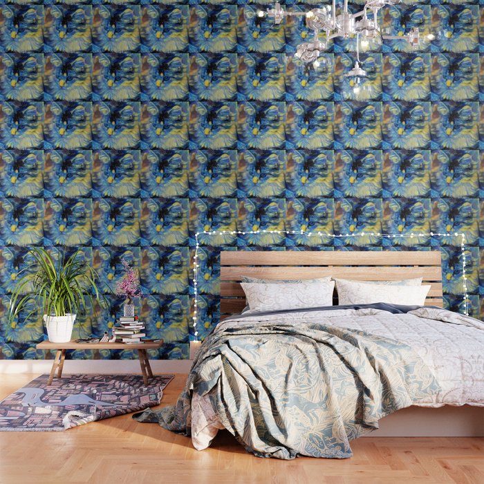 Vincent Van Gogh Starry Night This Is A Cat Wallpaper By Decygn