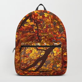 Autumn Fall Golden Leaves Backpack