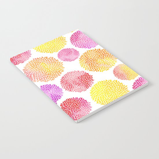 Yellow Red Purple Fireworks Notebook