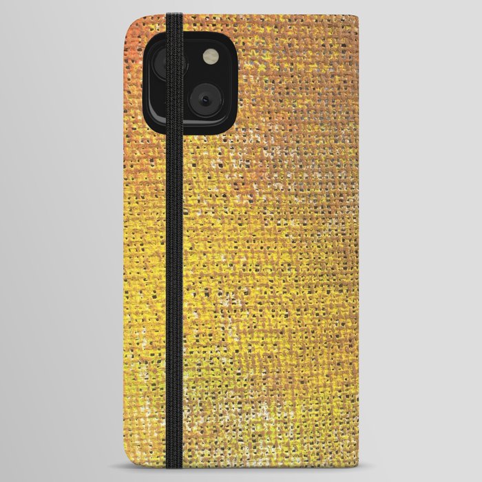 Orange colored canvas texture background, wallpapers, texture and interesting creative ideas.  iPhone Wallet Case