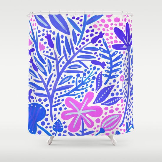 Garden – Indigo Palette Shower Curtain
