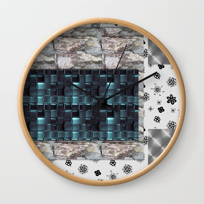 Textures for the Interior Grey Wall Clock