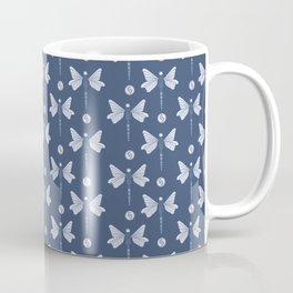 Blue Dragonfly Coffee Mug | Blue, Drawing, Dragonfly, Blueandwhite, Bluedragonfly 