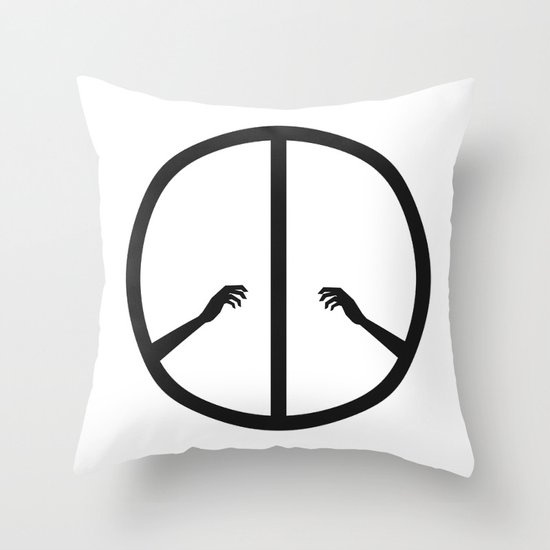 Peace struggle Throw Pillow