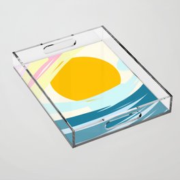 Abstract Sunrise (D205) Acrylic Tray