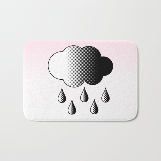 Black Cloud Bath Mat