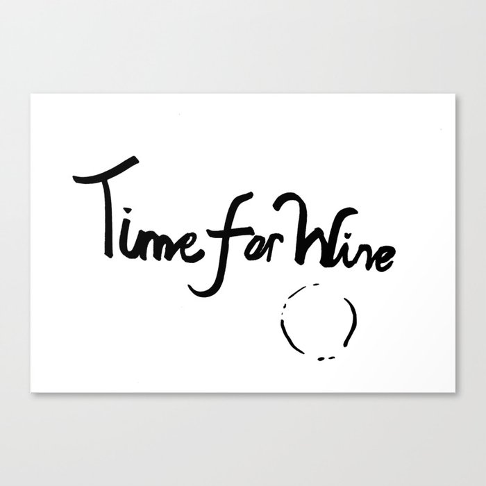 Time for Wine III Canvas Print
