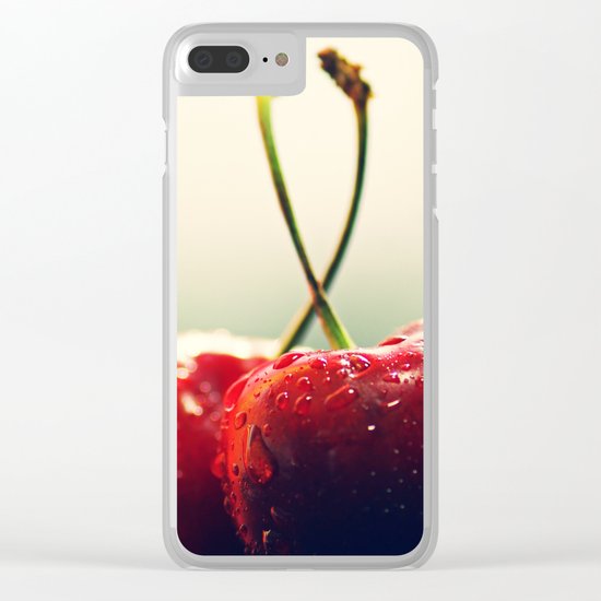 Gourmet cherry Clear iPhone Case