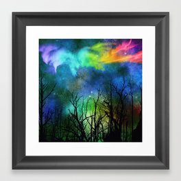 Aurora Sky Background 03 Framed Art Print