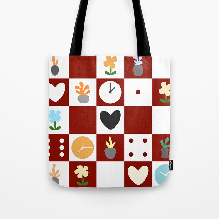 Color object checkerboard collection 12 Tote Bag