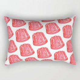 Pink Jello Pattern - White Rectangular Pillow