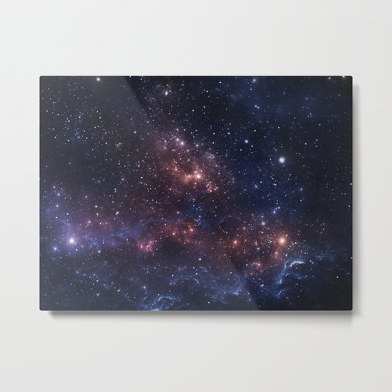 Stars and Nebula Metal Print