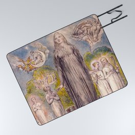 William Blake "Melancholy" Picnic Blanket