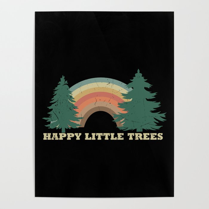 Happy Little Trees Poster