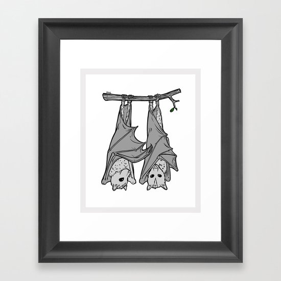 Tickle Bats Framed Art Print