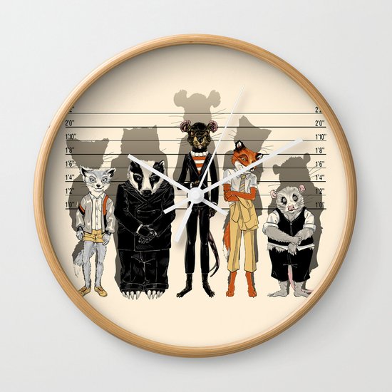 Unusual Suspects Wall Clock