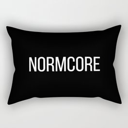 NORMCORE black Rectangular Pillow
