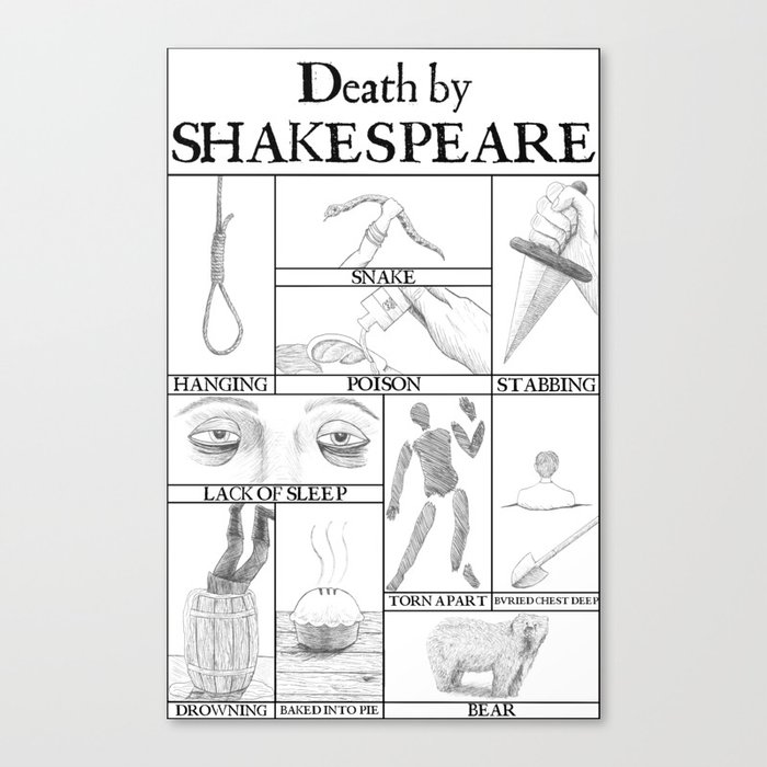 Death by Shakespeare Canvas Print