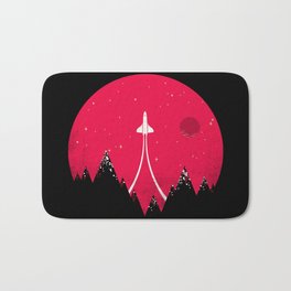 The Mission - Space - Rocket Ship - Rocketship Bath Mat | Graphicdesign, Solarsystem, Universe, System, Scenic, Spaceships, Stars, Gravity, Galactic, Explore 