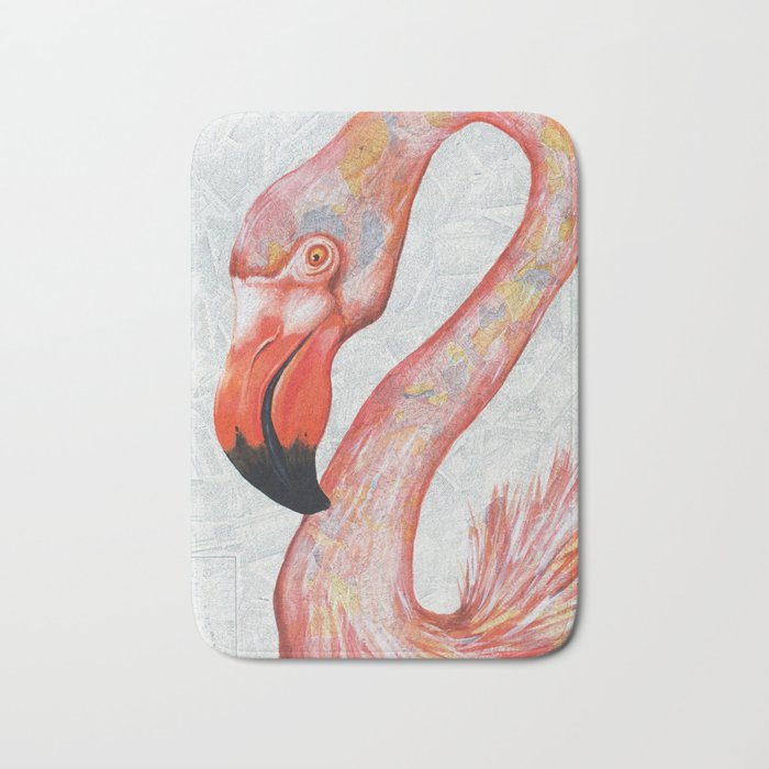 Flamingo Travels Bath Mat