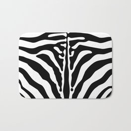 Zebra print Bath Mat | Graphicdesign, Blackandwhite, Safari, Zebrastripes, Abstract, Mammal, Africa, Minimal, Striped, Zoo 