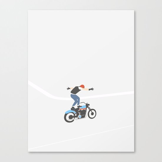 MOTORCYKLIST Canvas Print