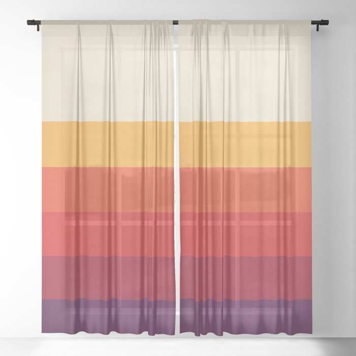 Retro VHS Cassette Tape Sheer Curtain