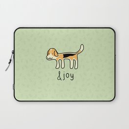 Cute Beagle Dog &joy Doodle Laptop Sleeve