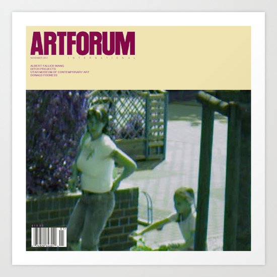November 2012 Artforum Cover Art Print