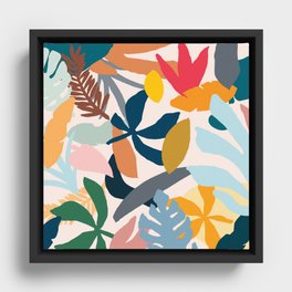 Abstract Floral No.1 Framed Canvas