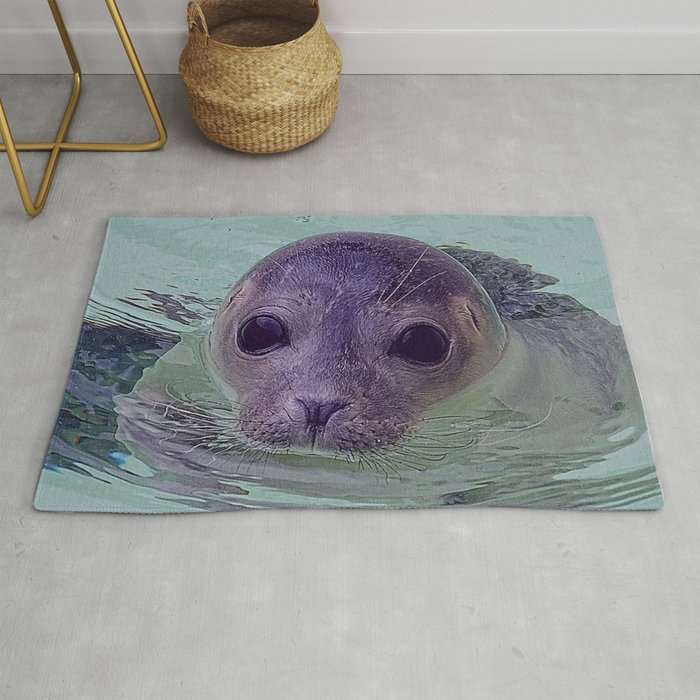 Cute Baby Seal 1217 Rug By Mehrfarbeimleben