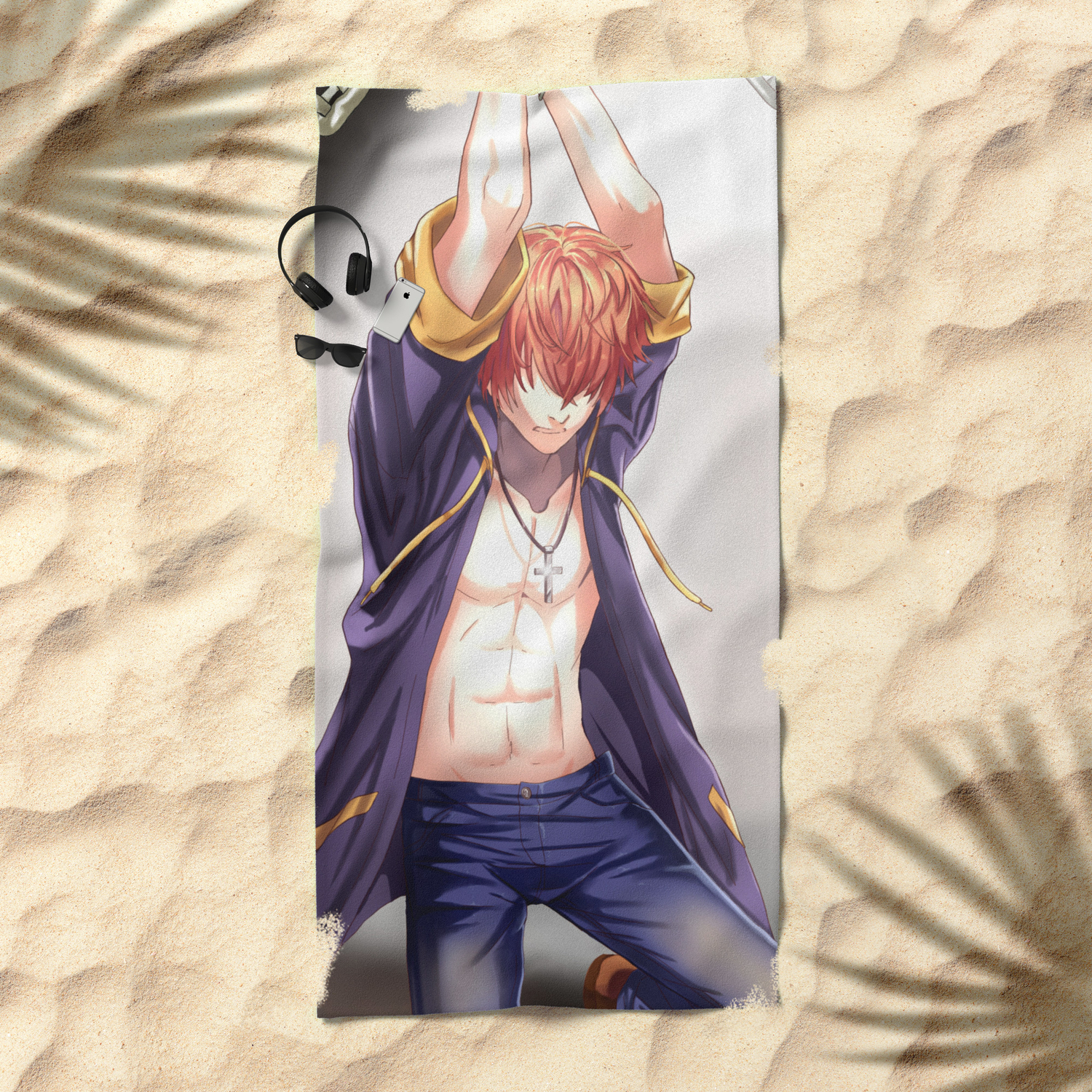707 The Prisoner Mystic Messenger Beach Towel By Mayshizuoka