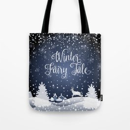 Christmas Winter Fairy Tale Fantasy Snowy Forest - Collection Tote Bag
