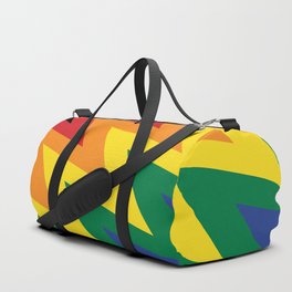 LGBT flag wave Duffle Bag