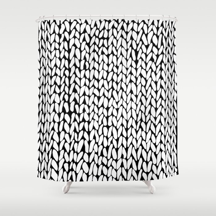 Hand Knitted Loops Shower Curtain